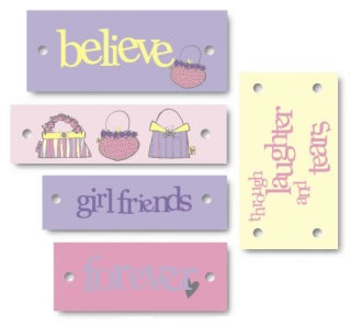 Heidi Grace Designs - Girlfriends Square Tiles  (sold in 3's)